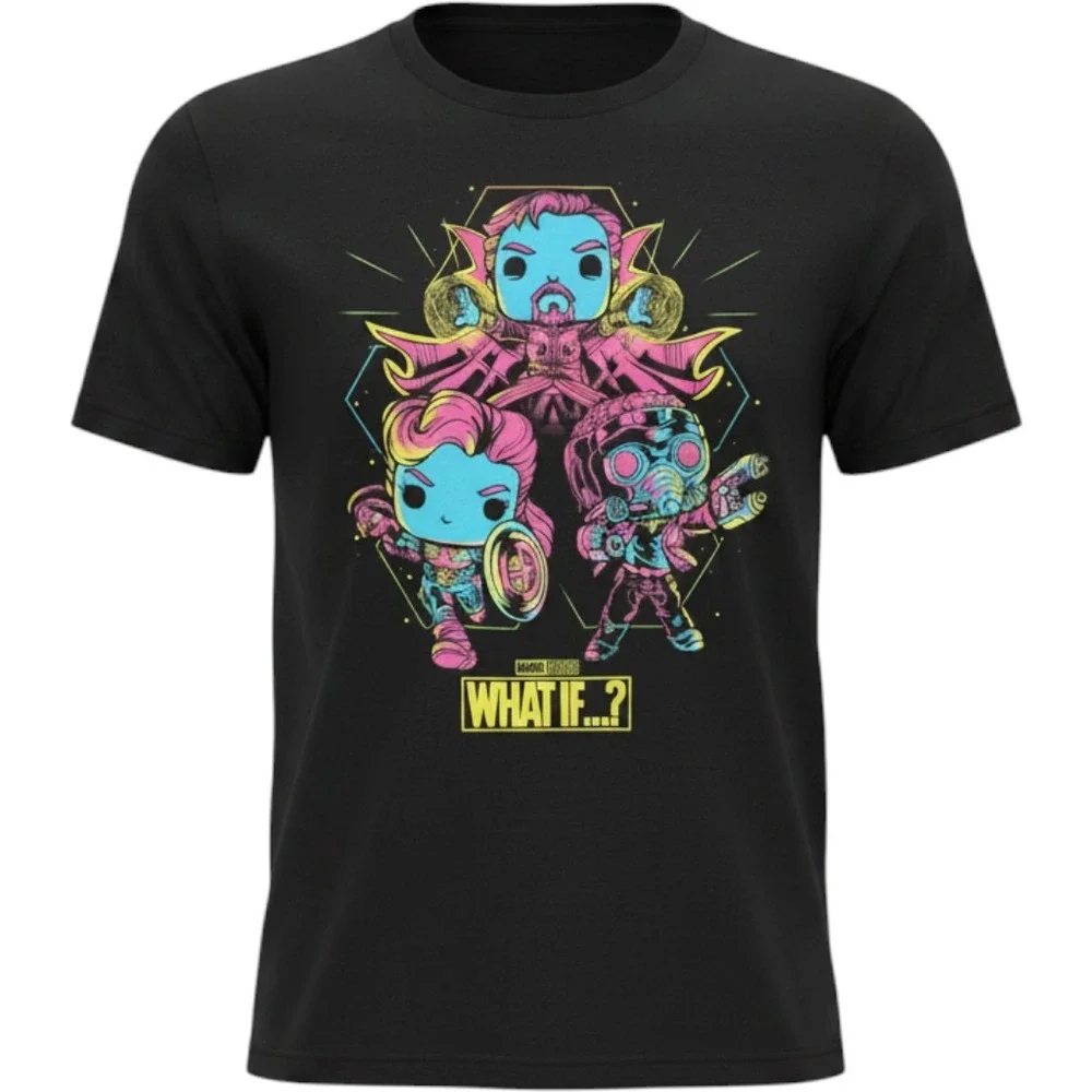 Funko Pop Tees Marvel What If...? Graphic TShirt Black XL Doctor Strange Supreme